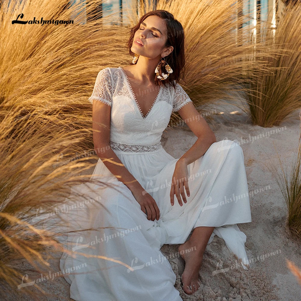 Boho Lace Wedding Dress