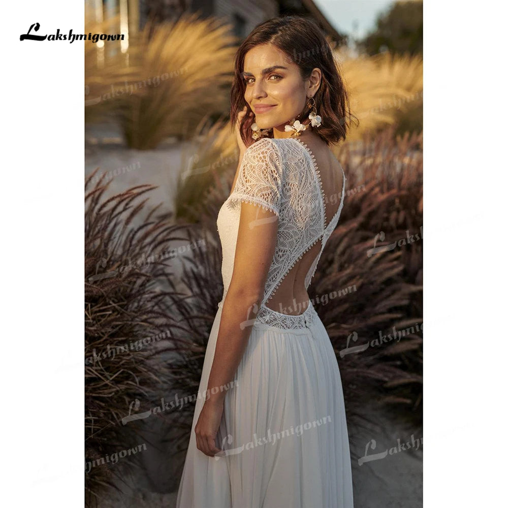 Boho Lace Wedding Dress