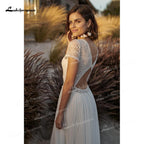 Boho Lace Wedding Dress