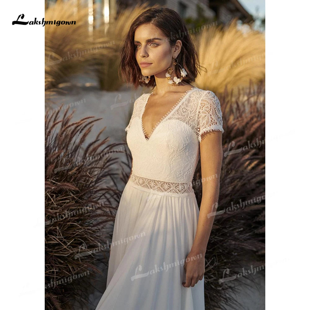 Boho Lace Wedding Dress