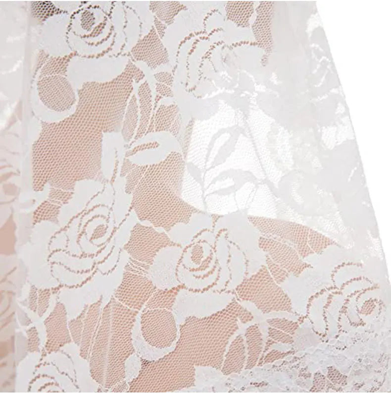 Black Lace Short Bridal Veil