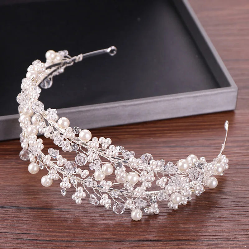 Pearl Bridal Tiara Crown