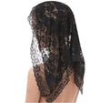 Black Lace Short Bridal Veil