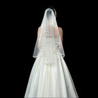 Short Tulle Bridal Veil with Comb