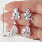 Crystal Drop Statement Earrings
