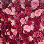 Silk Rose & Peony Flower Wall Panel
