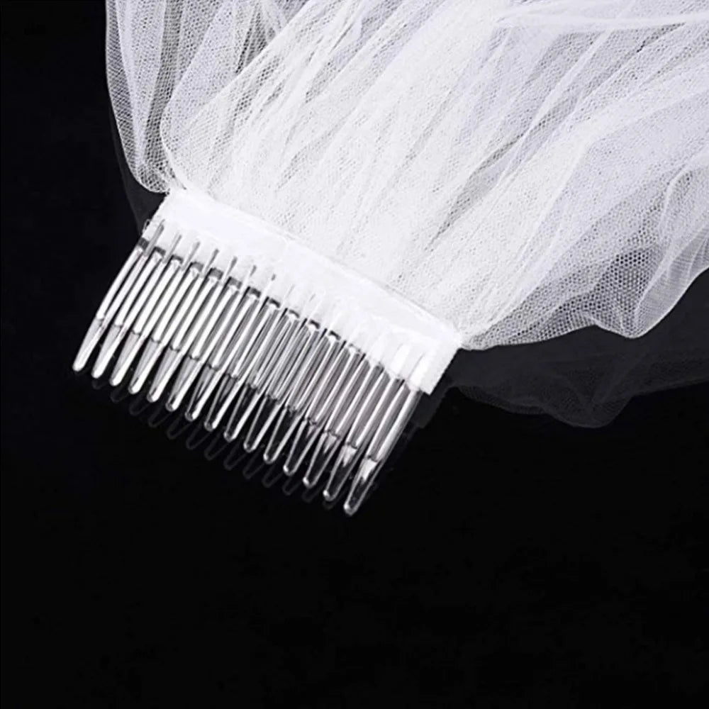 Simple Two Layer Bridal Veil