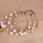 Pearl Bridal Tiara Crown Set