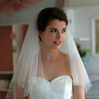Simple Two Layer Bridal Veil
