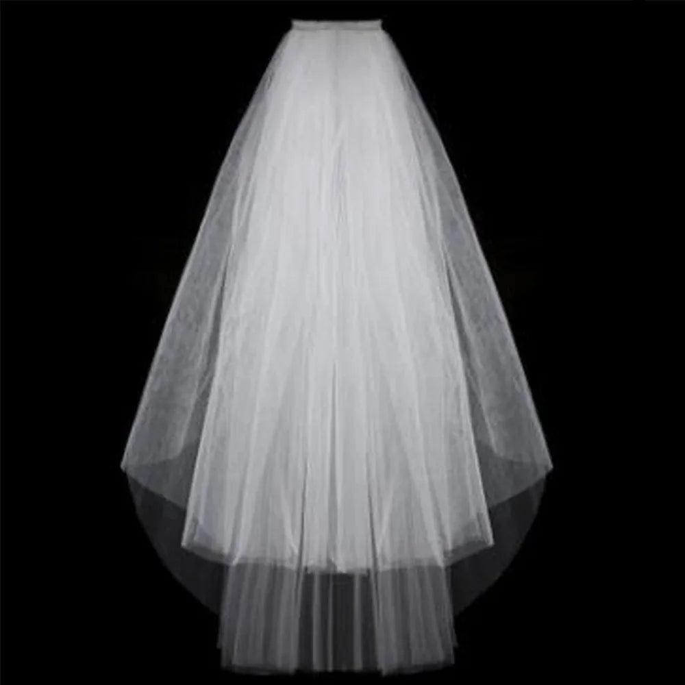 Simple Two Layer Bridal Veil
