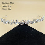 Pearl Bridal Tiara Crown Set