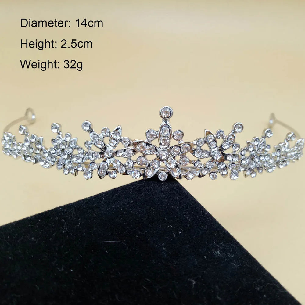 Pearl Bridal Tiara Crown Set