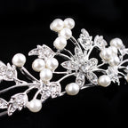 Pearl Bridal Tiara Crown Set
