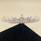 Pearl Bridal Tiara Crown Set