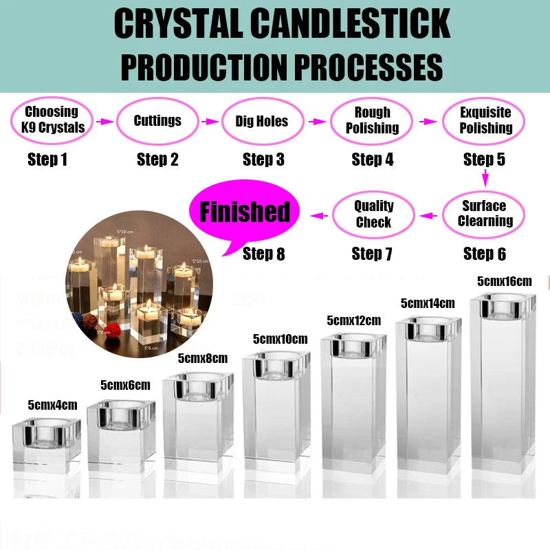 K9 Crystal Candle Holder