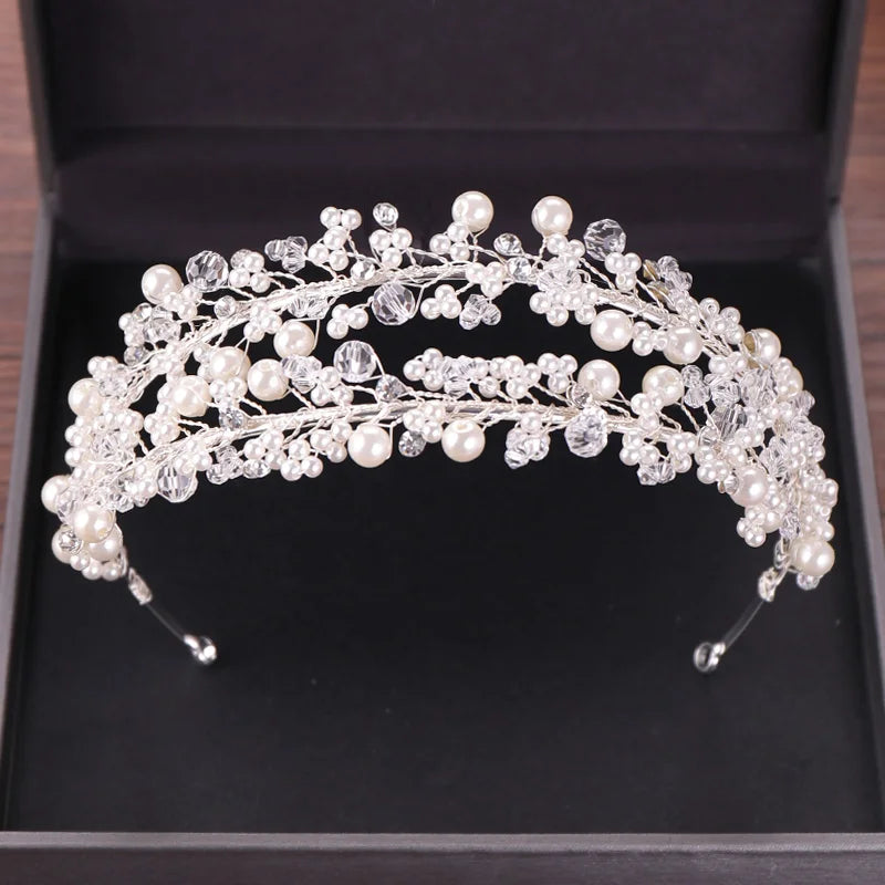 Pearl Bridal Tiara Crown