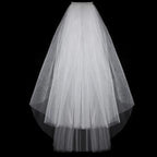 Simple Two Layer Bridal Veil