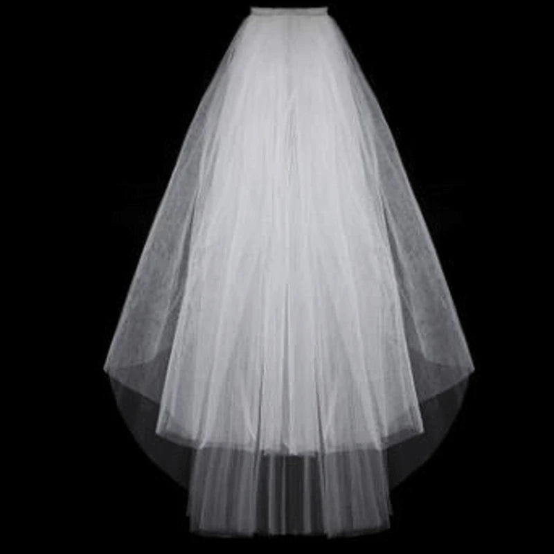 Simple Two Layer Bridal Veil