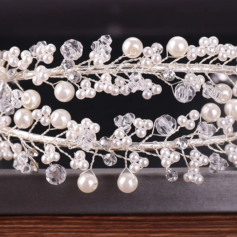 Pearl Bridal Tiara Crown