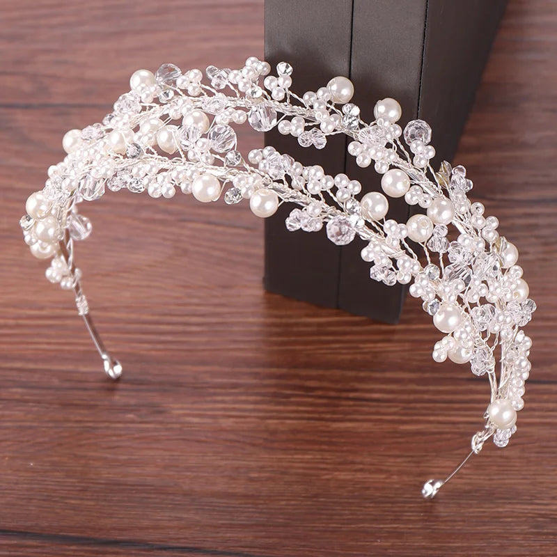Pearl Bridal Tiara Crown