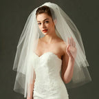 Simple Two Layer Bridal Veil