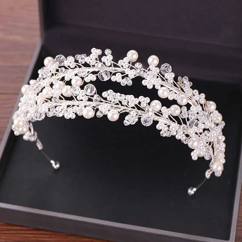 Pearl Bridal Tiara Crown