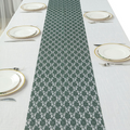 Emerald Green Floral Lace Table Runner