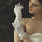 Satin & Tulle Bridal Gloves