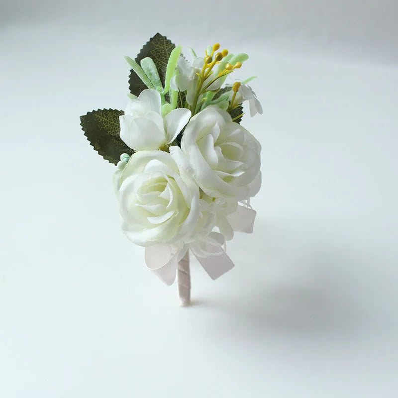 6-Piece Rose Boutonniere Set