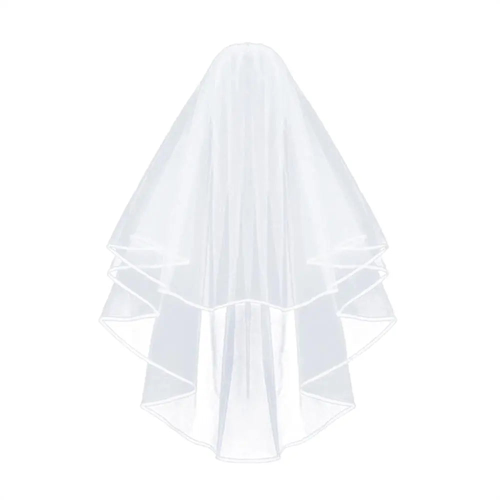 Short Bridal Veil with Comb