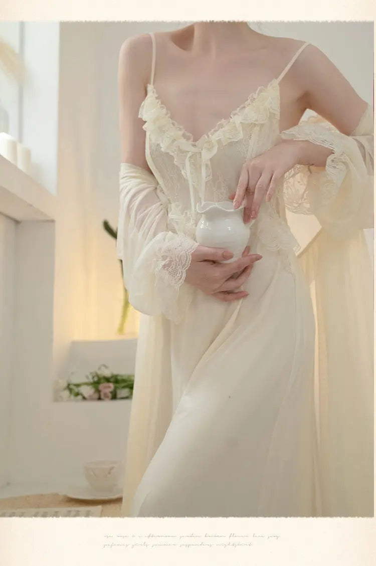 Princess Satin Bridal Robe Set