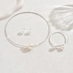 Pearl & Rhinestone Bridal Jewelry Set