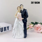 Bride & Groom Cake Topper Decor