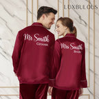 Custom Couple Satin Pajamas