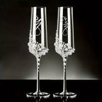 Crystal Pearl Champagne Glass Set