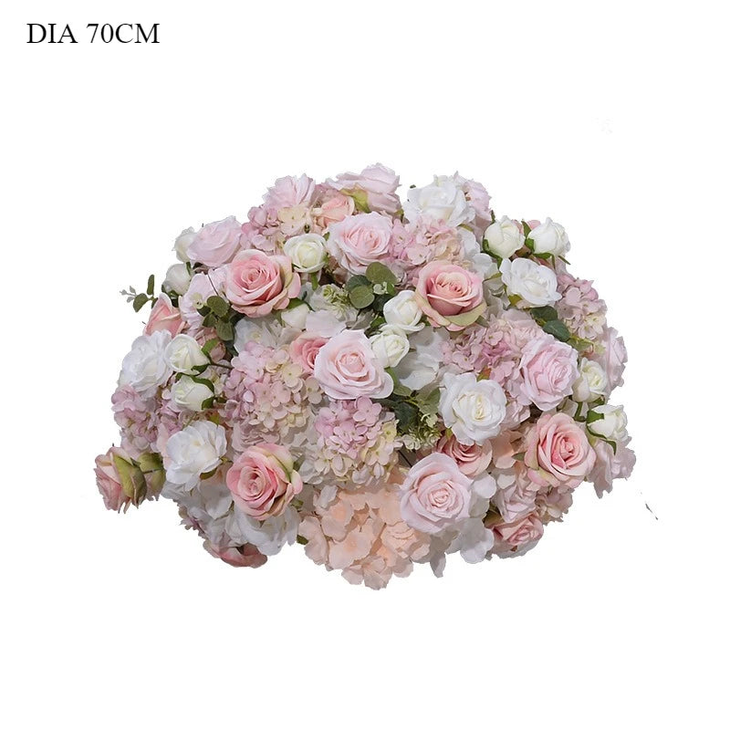 Pink Artificial Flower Decor Set