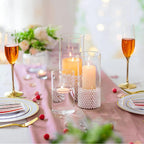 Tall Clear Glass Centerpiece Vase