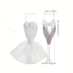 Bride & Groom Champagne Glasses