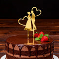Acrylic Couple Wedding Cake Topper