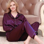 Custom Couple Satin Pajamas