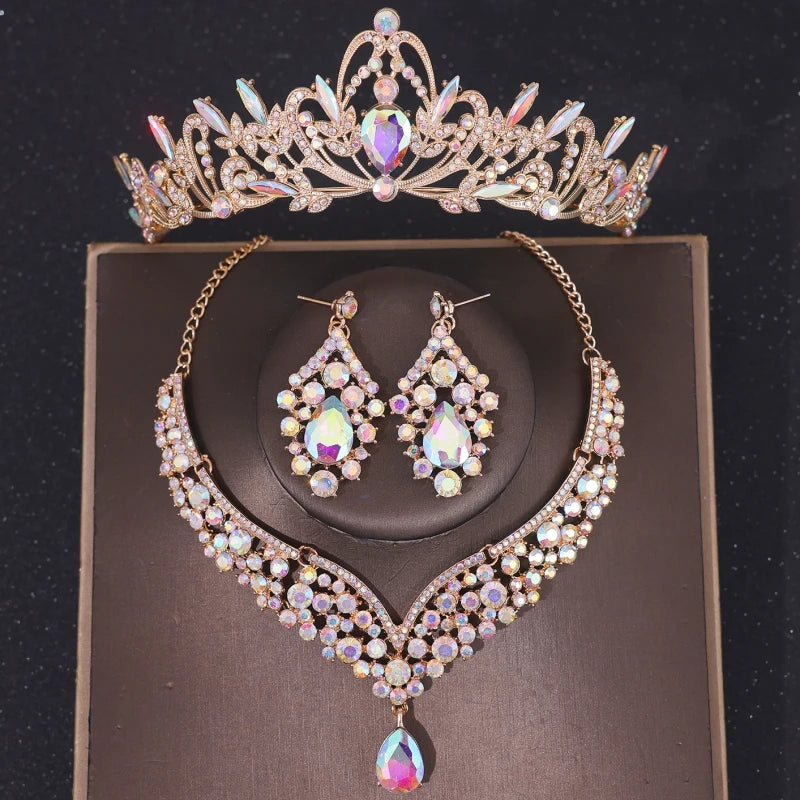 Luxury Crystal Bridal Jewelry Set