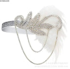 1920s Flapper Feather Headband