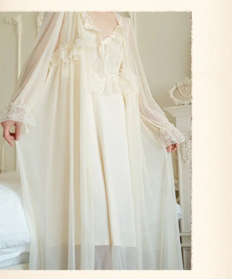 Princess Satin Bridal Robe Set