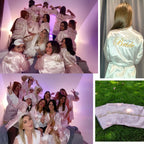 Bridal Satin Kimono Robe