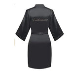 Bridal Satin Kimono Robe