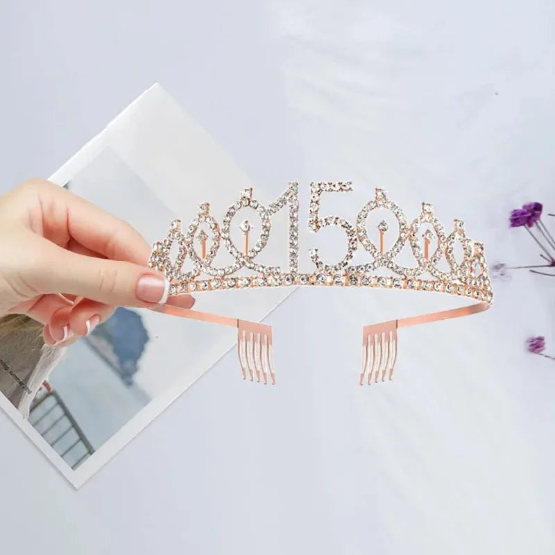 15th Birthday Sash & Tiara Set