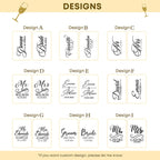 Personalized Mr & Mrs Champagne Flutes