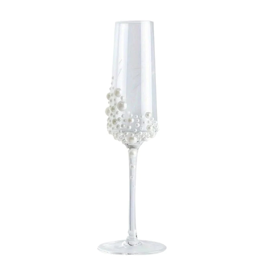 Crystal Pearl Champagne Glass Set
