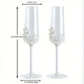 Crystal Pearl Champagne Glass Set
