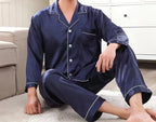 Custom Couple Satin Pajamas